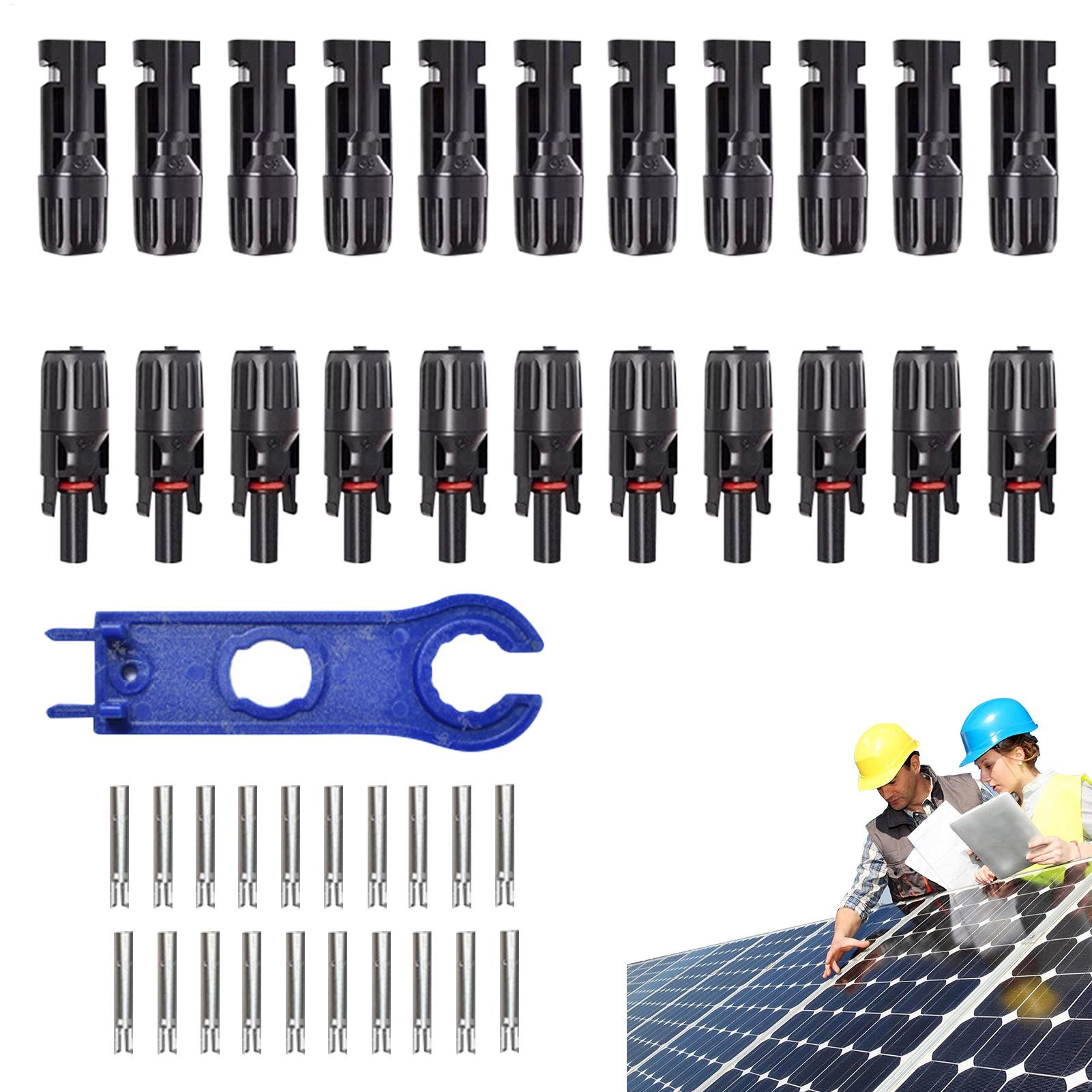 Solar Cable Mc4 Connector - 10 pares de conectores solares fotovoltaicos