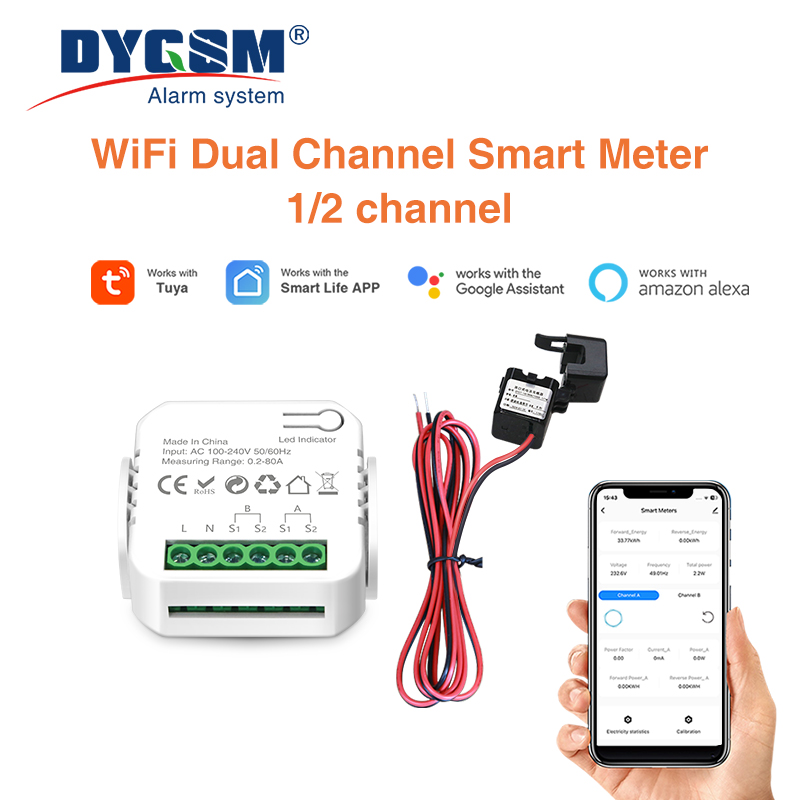 Energy Meter Bidirectional - Tuya inteligente wi fi medidor de