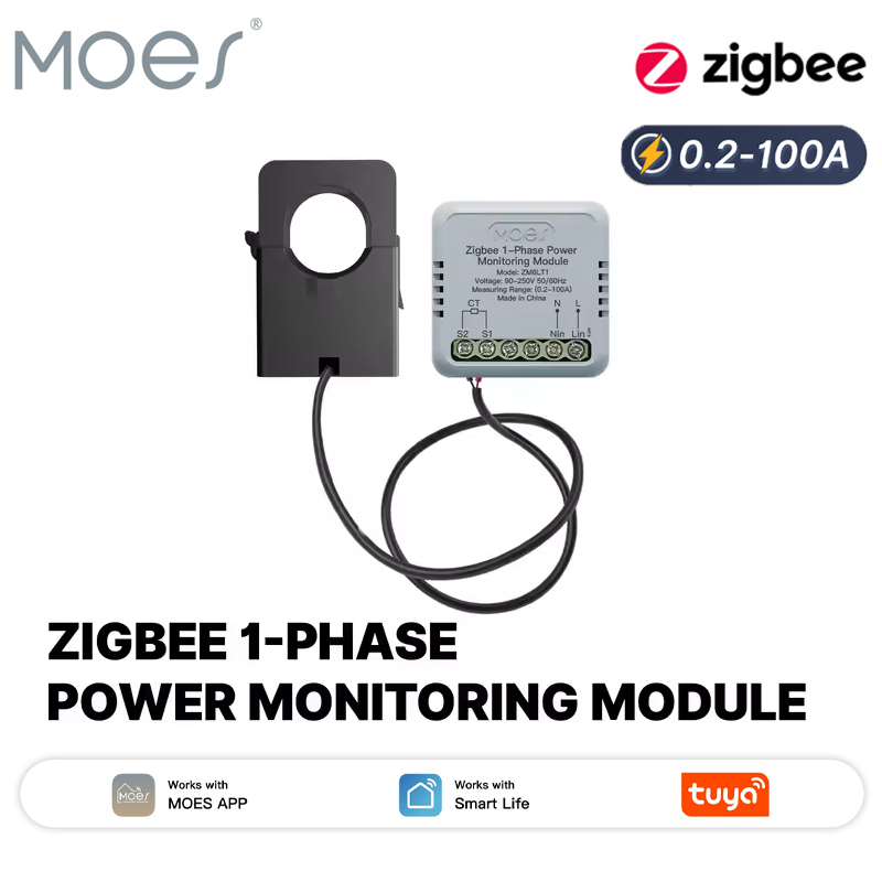 Energy Meter Bidirectional - MOES Tuya Zigbee Medidor de Energia