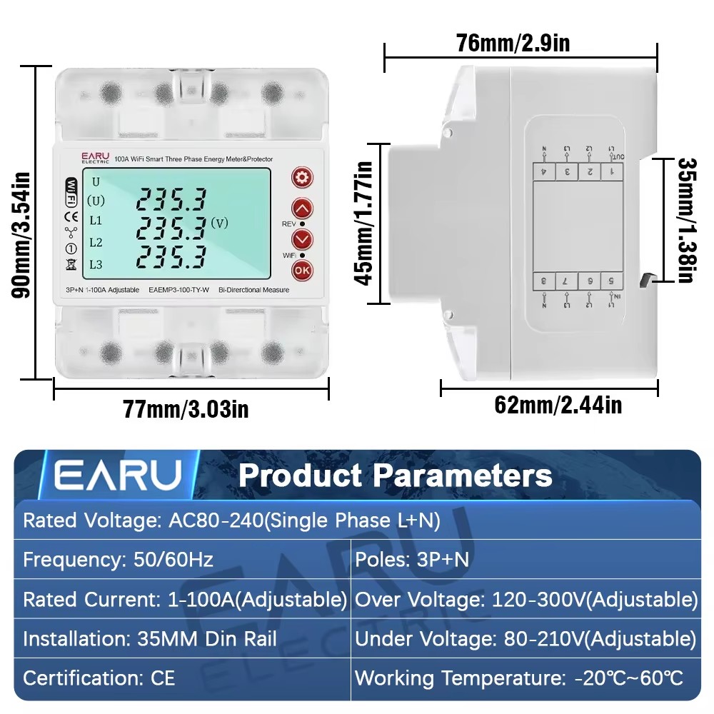 Medidor de Energia Inteligente - Energy Meter Bidirectional avaliação e preço