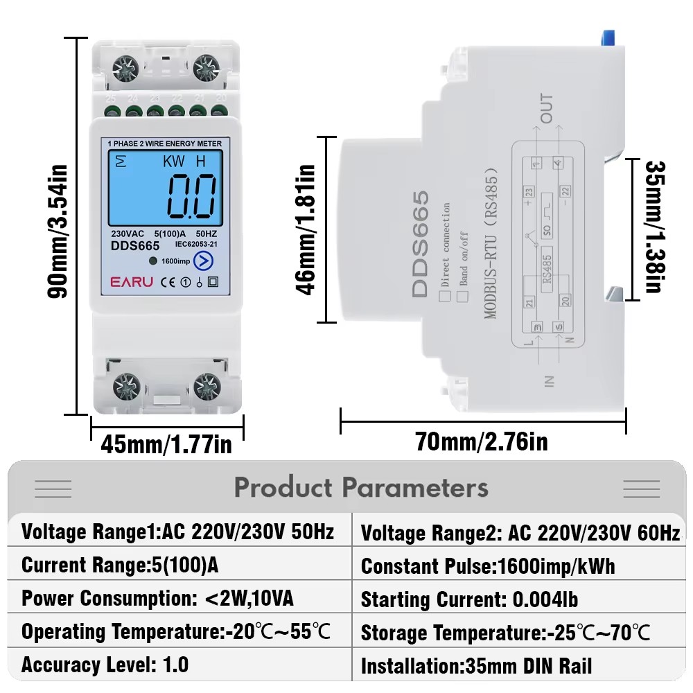Medidor de Energia Bidireciona - Energy Meter Bidirectional avaliação e preço