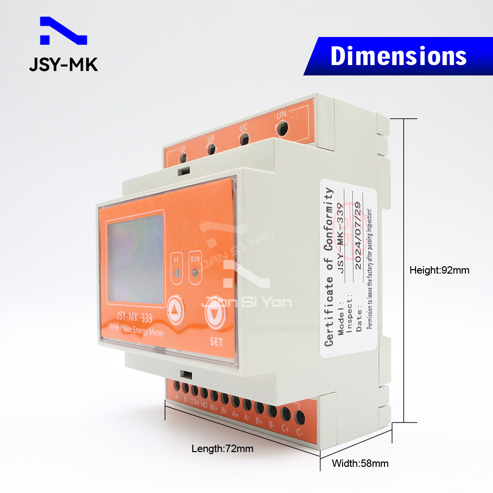 JSY-MK-339 RS485 Medição Bidir - Energy Meter Bidirectional avaliação e preço
