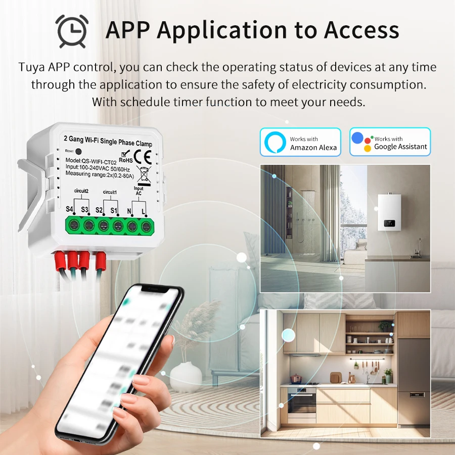 Tuya inteligente wifi medidor  - Energy Meter Bidirectional avaliação e preço