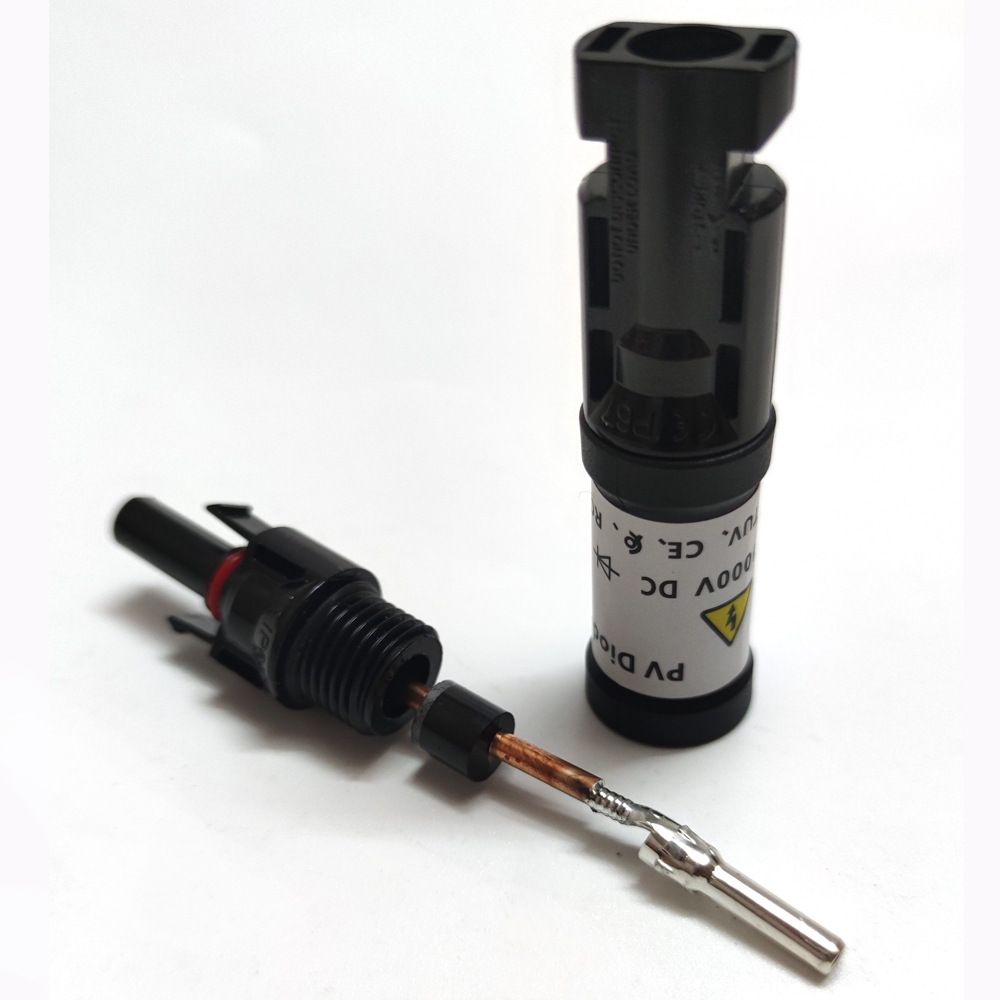 Conector de Diodo Fotovoltaico - Solar Cable Mc4 Connector avaliação e preço