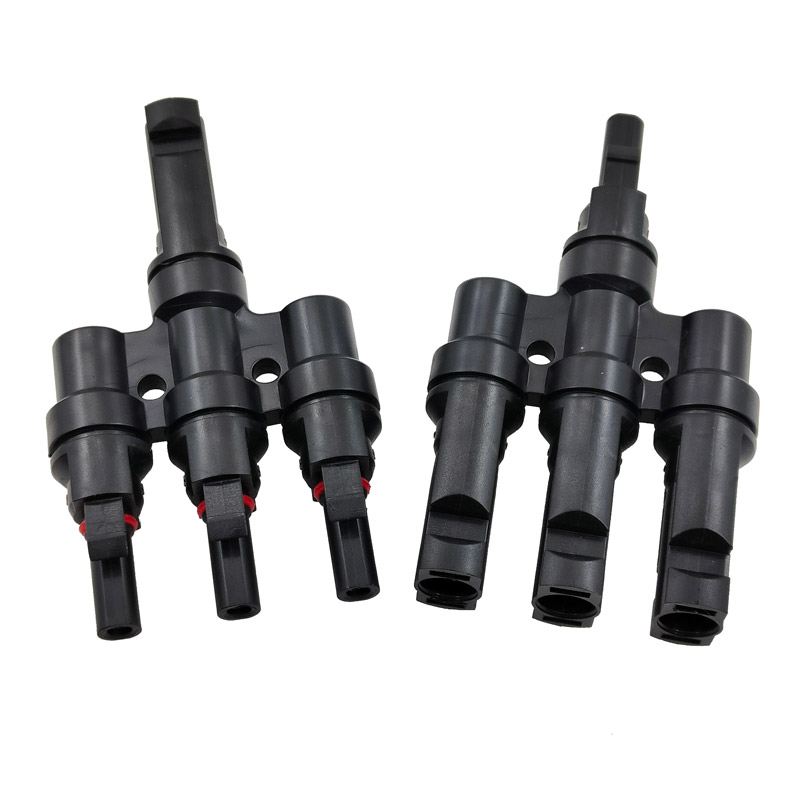 Um par de conector solar fotov - Solar Cable Mc4 Connector avaliação e preço