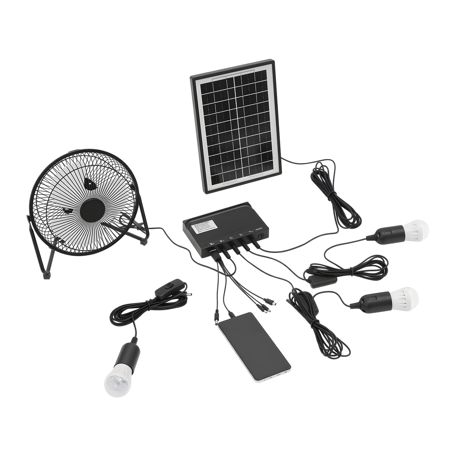 Kit de ventilador e lâmpada so - Renewable Energy House avaliação e preço