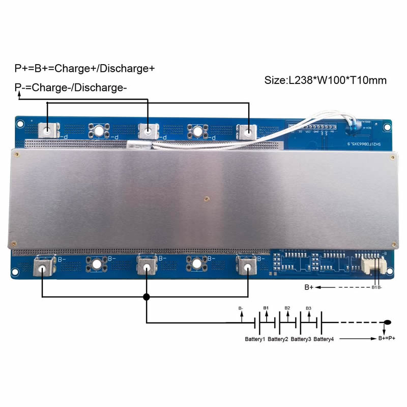 16S 100A BMS para baterias de  - Lifepo4 Battery Pack avaliação e preço
