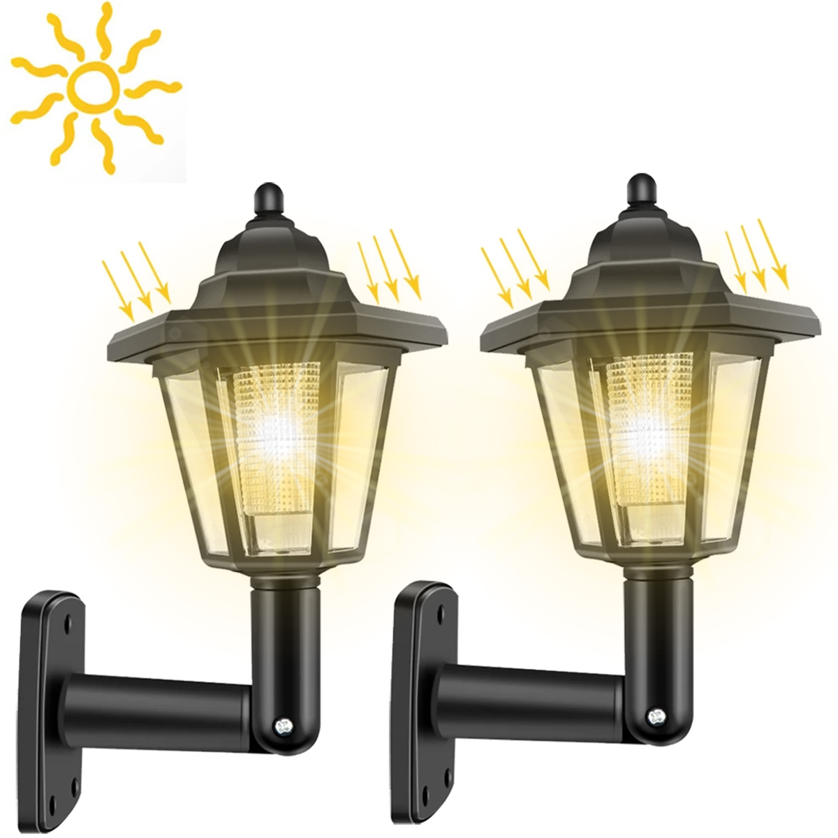 2 pçs luz solar ao ar livre ja - Renewable Energy House avaliação e preço