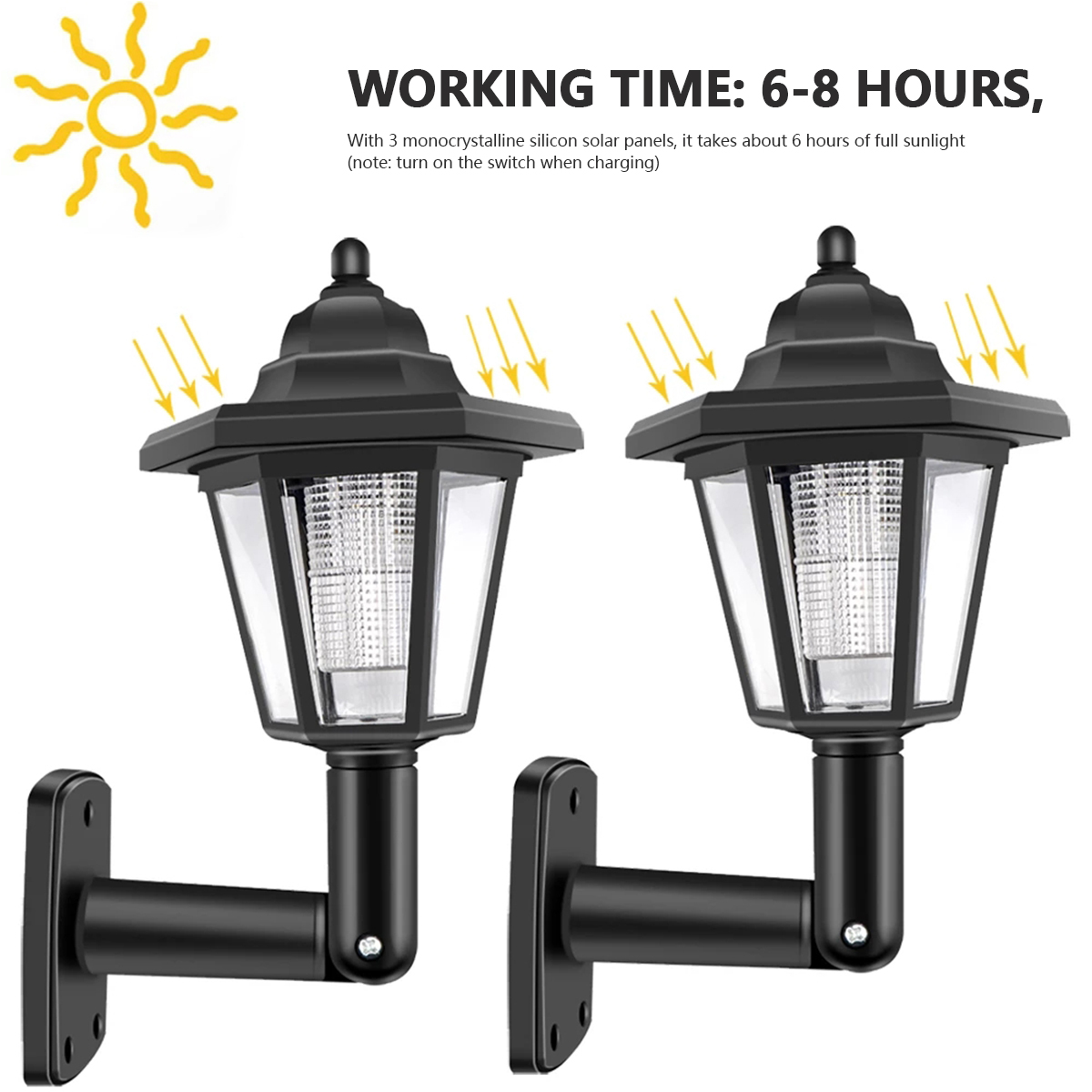 2 pçs luz solar ao ar livre ja - Renewable Energy House avaliação e preço