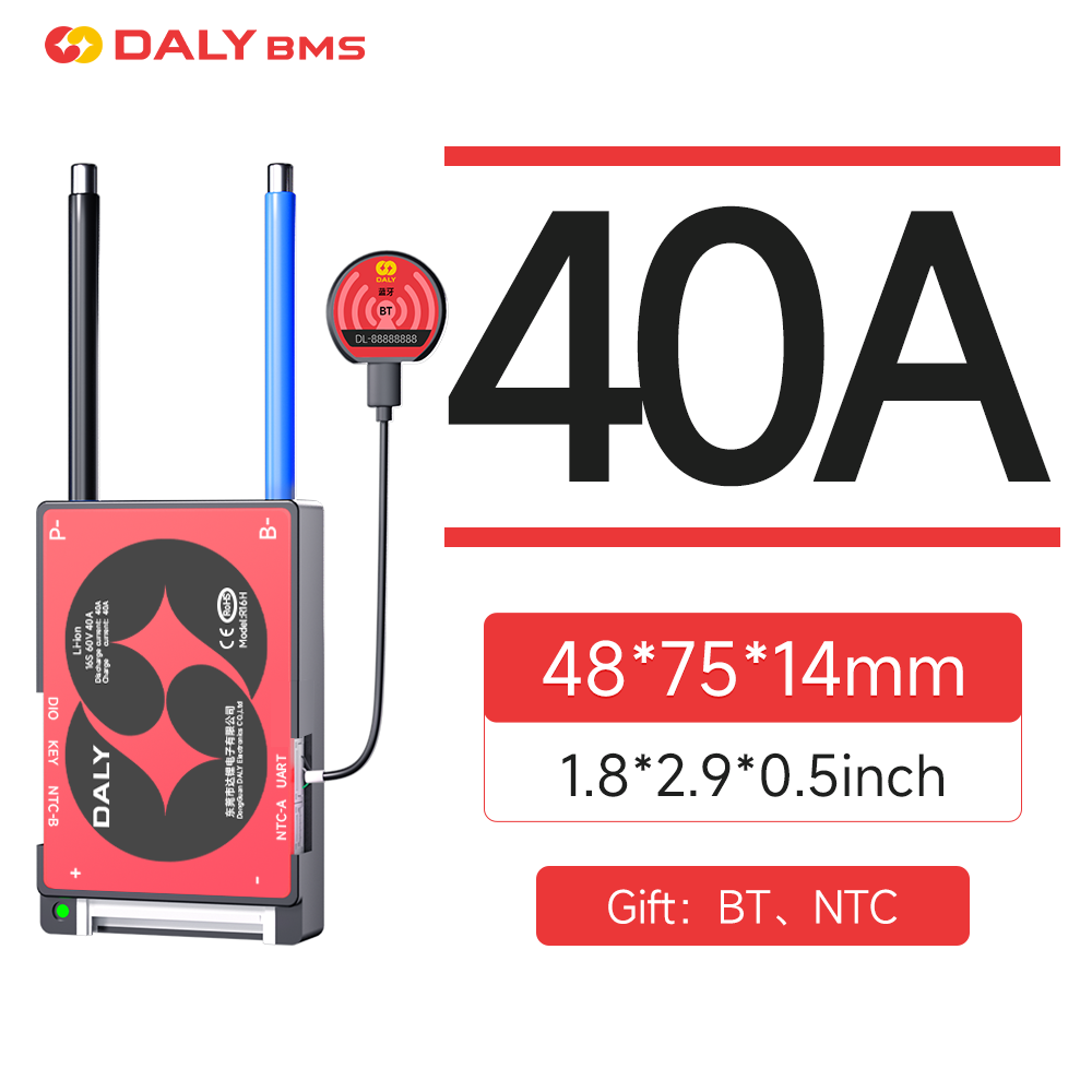 DALY Smart BMS 16S 60V 40A Li- - Lifepo4 Battery Pack avaliação e preço