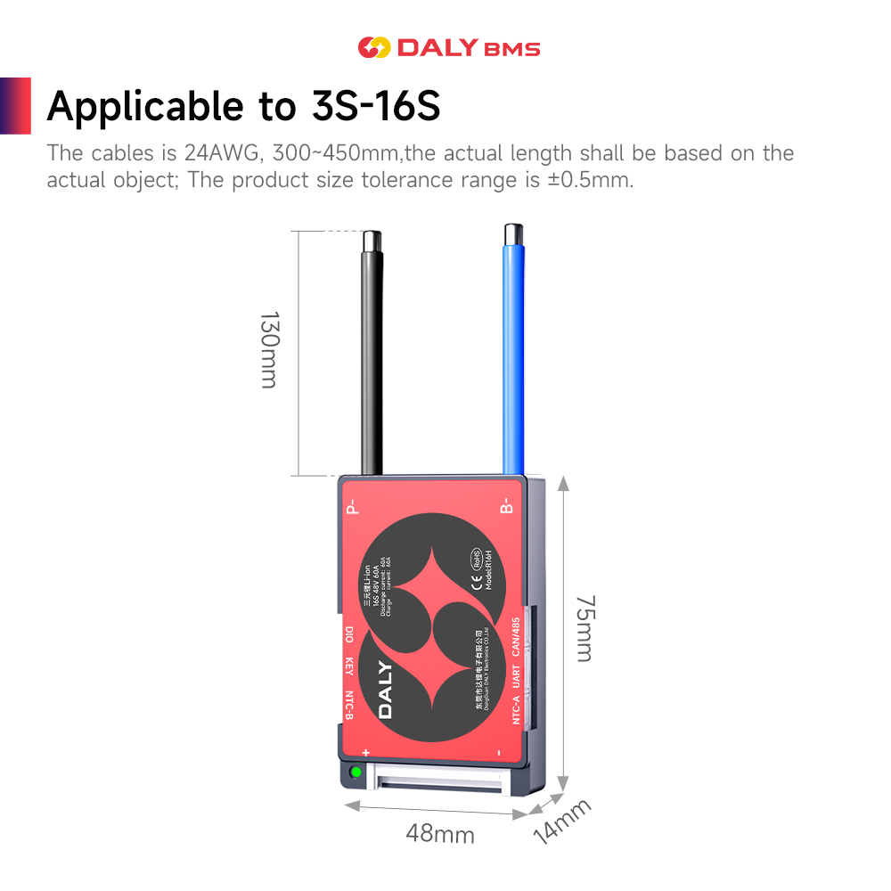 DALY Smart BMS 16S 60V 40A Li- - Lifepo4 Battery Pack avaliação e preço